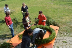 Maibaum Vorbereitung